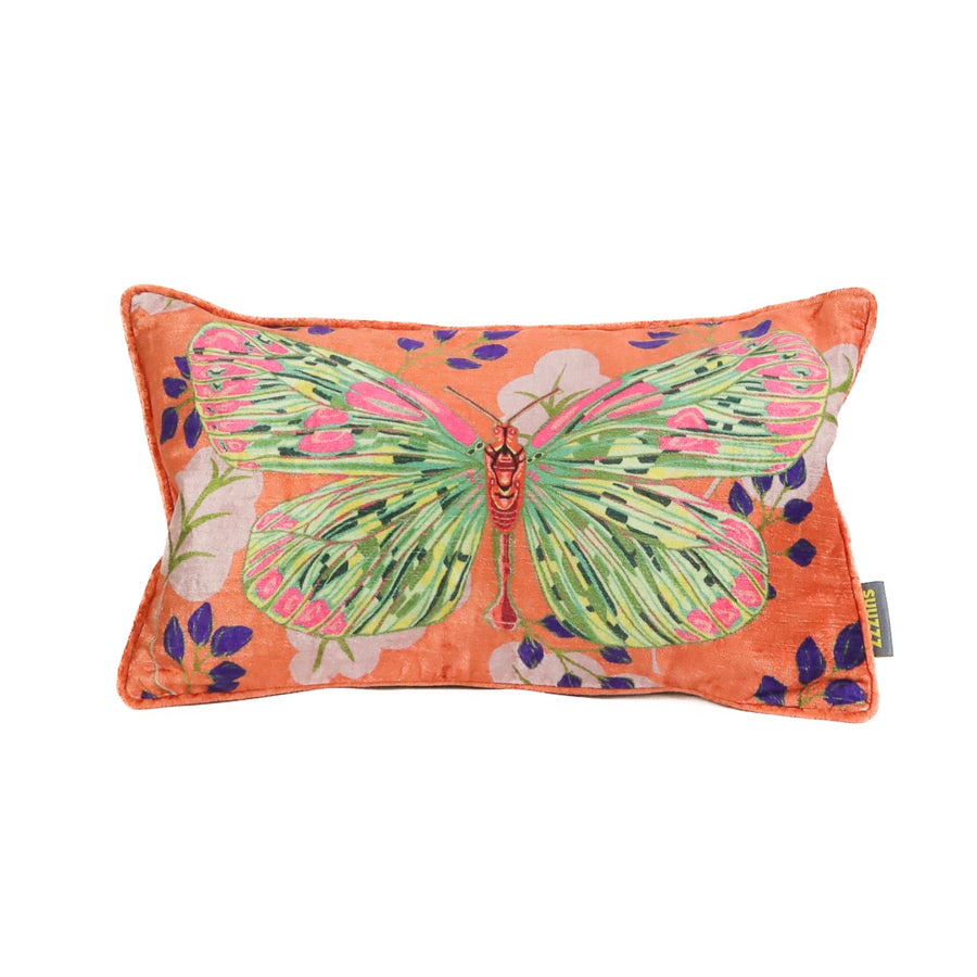 Kissen Schmetterling orange 35 x 50 cm