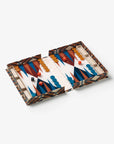 Backgammon braun blau in Box