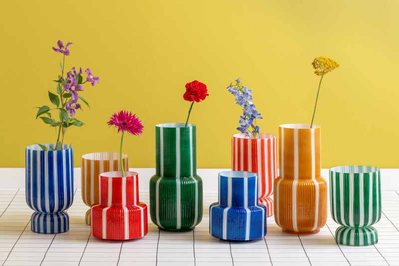 Vase Retro rot