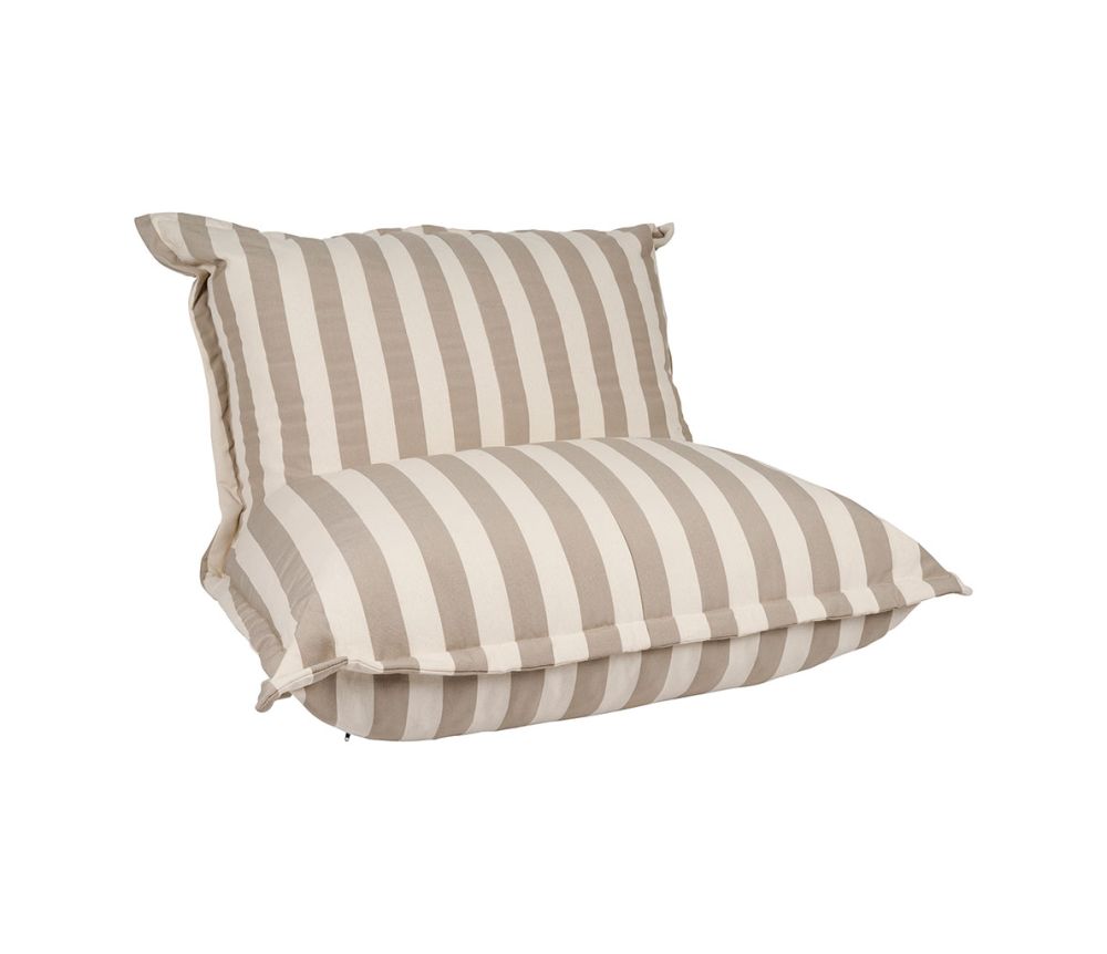 Sitzsack gestreift beige-ecru