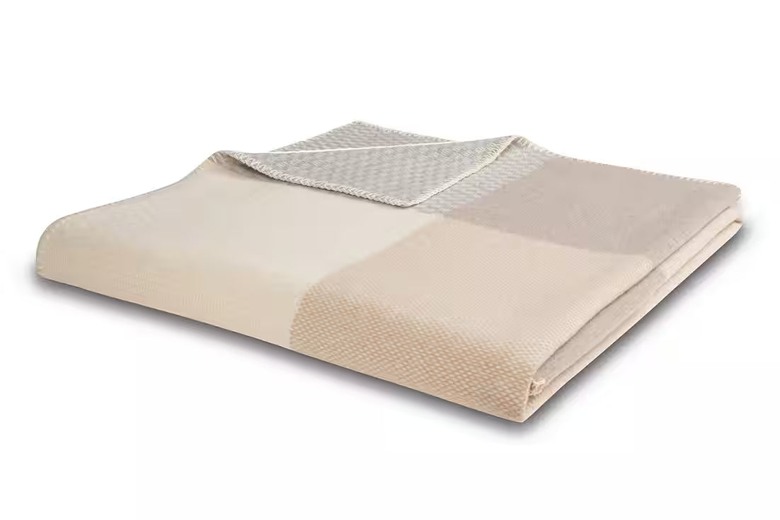 Decke 150 x 200cm Strickmuster gemischt