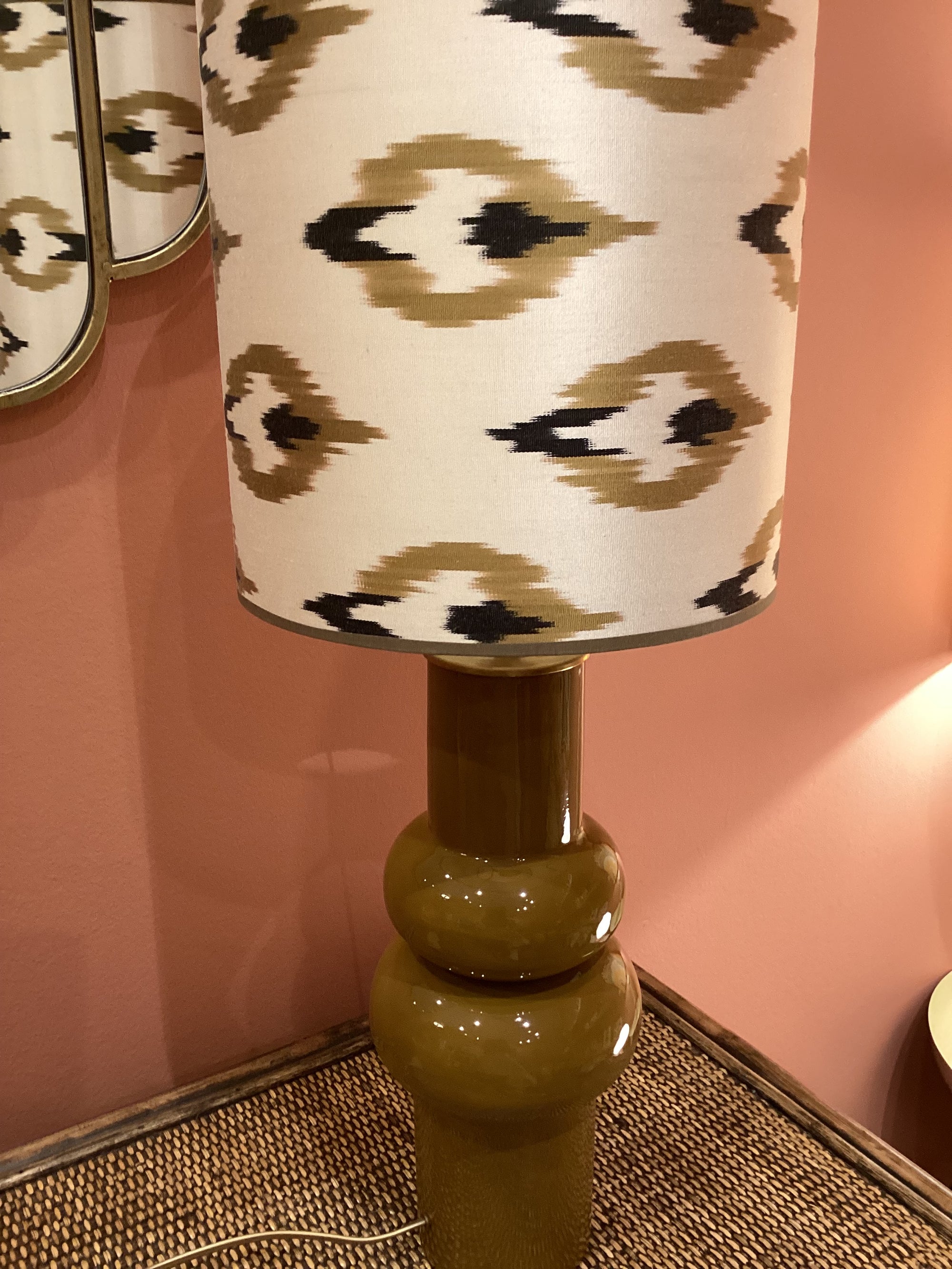 Lampenfuss Retro cognac