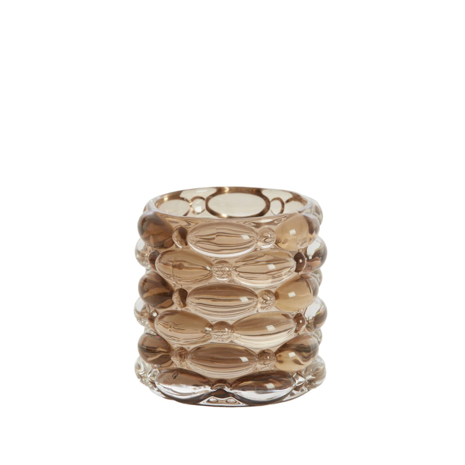 Teelicht braun Bubbles