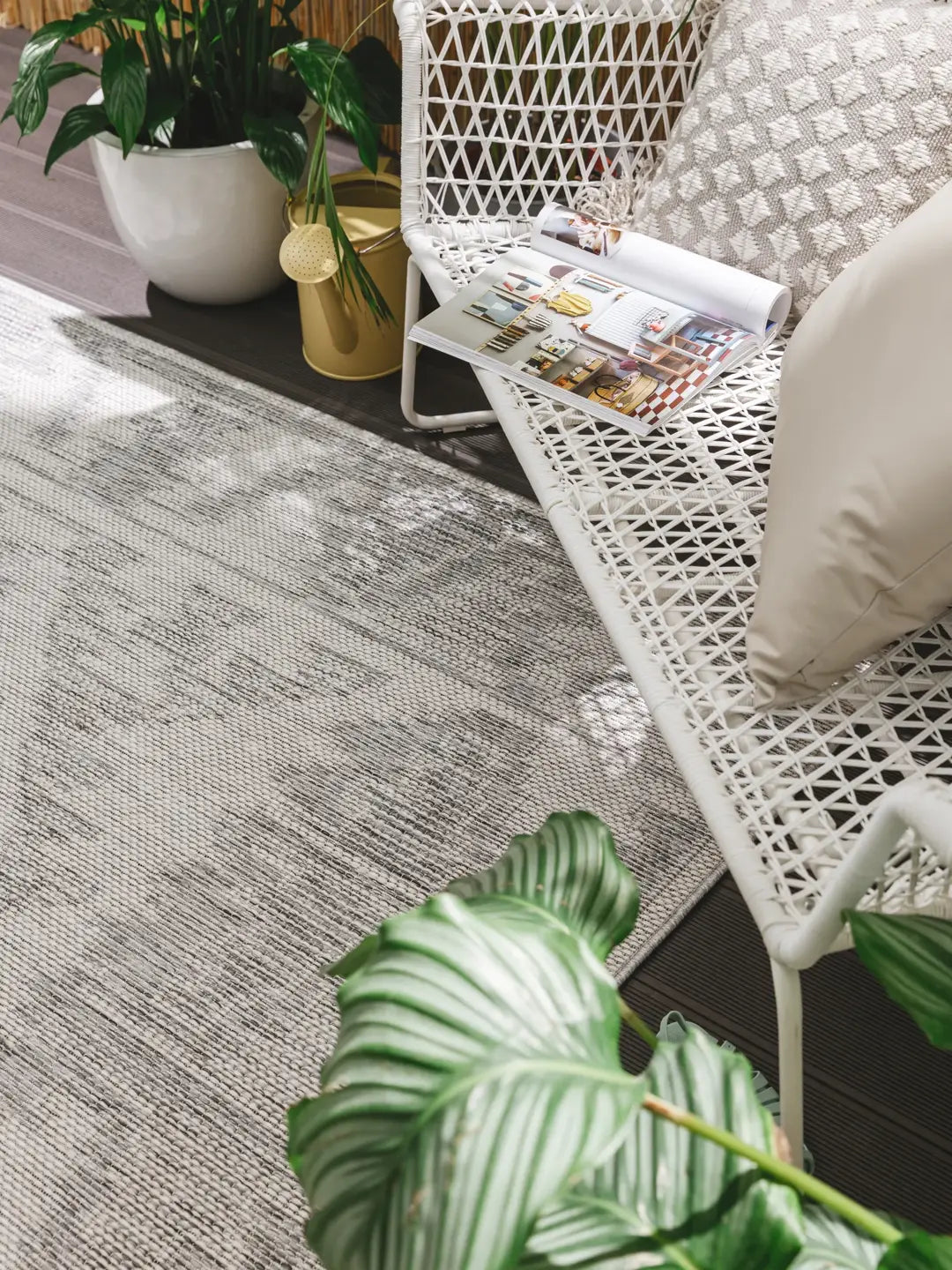 Teppich In- und Outdoor grau