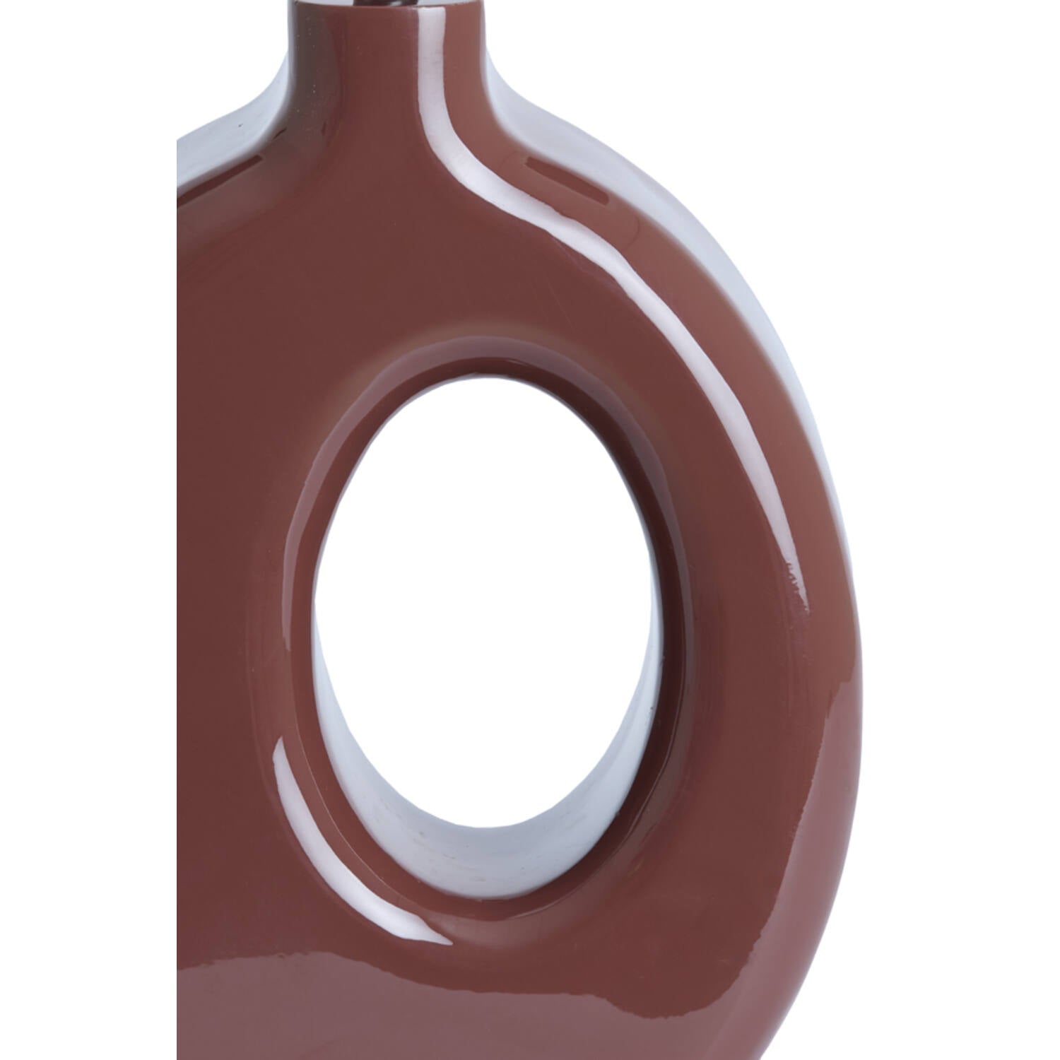 Lampenfuss burgund/ braun glänzend