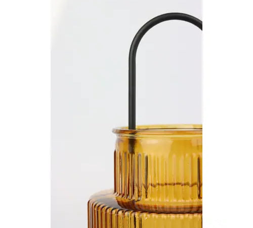 Laterne Windlicht Glas, 2 Farben