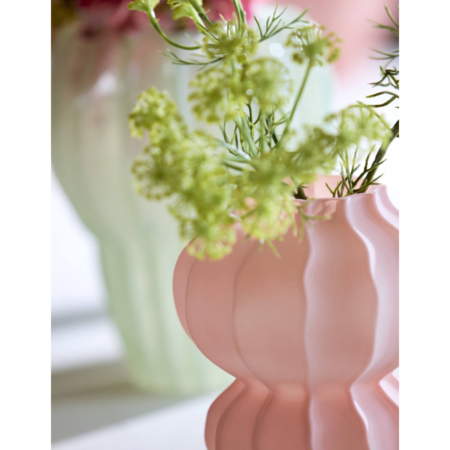 Vase matt rosa