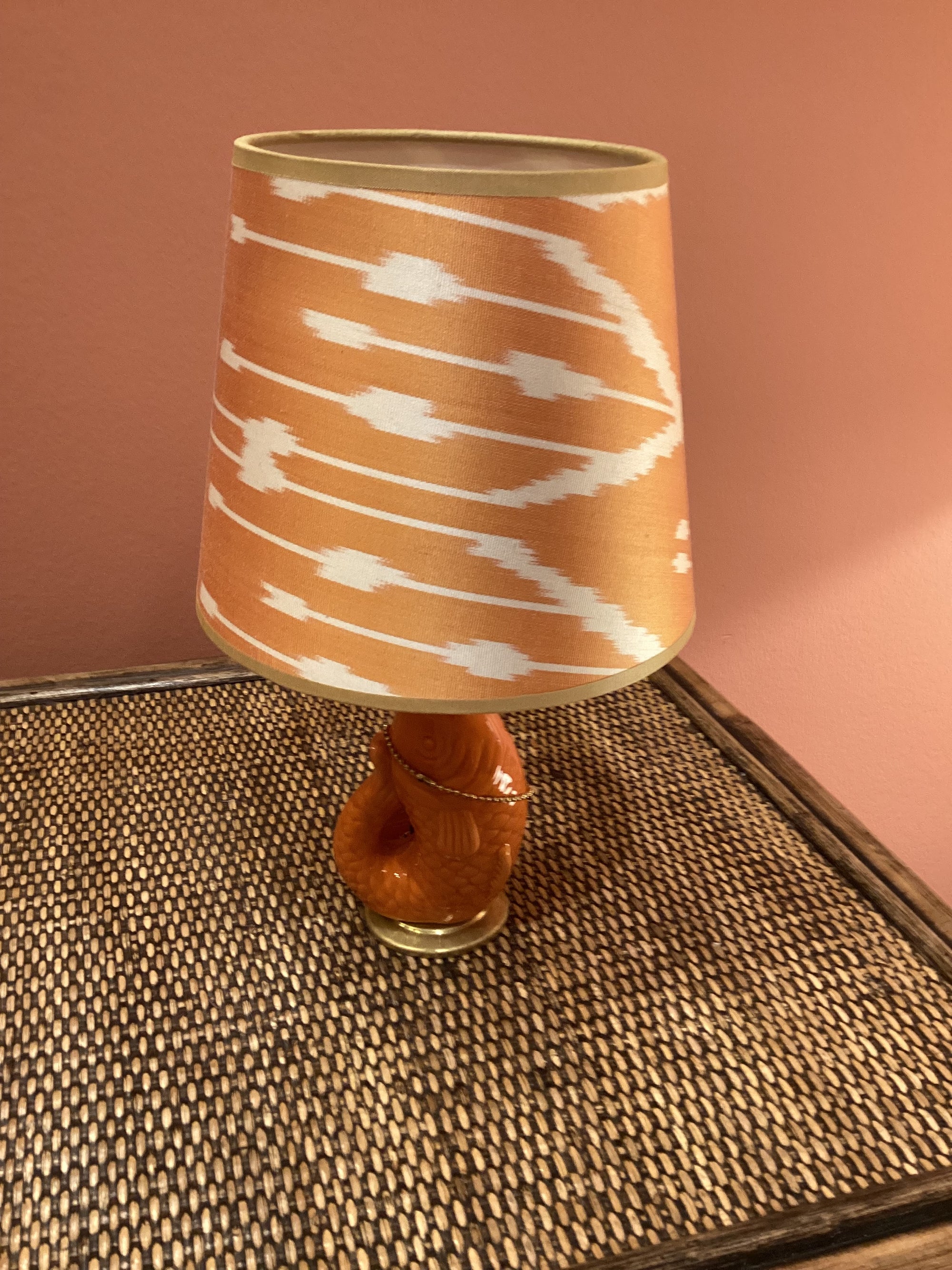 Lampenschirm konisch orange