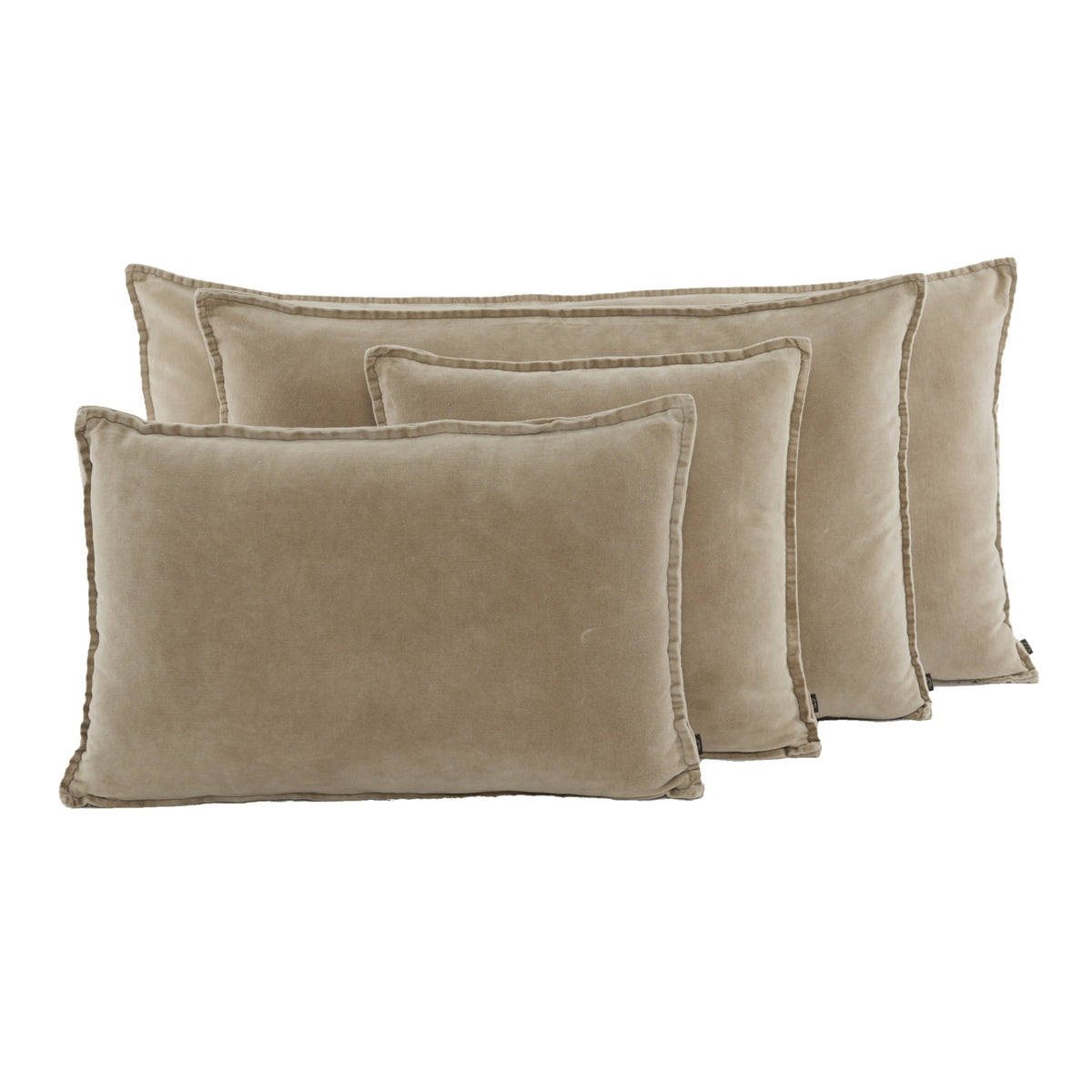 Kissen Samt stonewashed