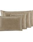 Kissen Samt stonewashed
