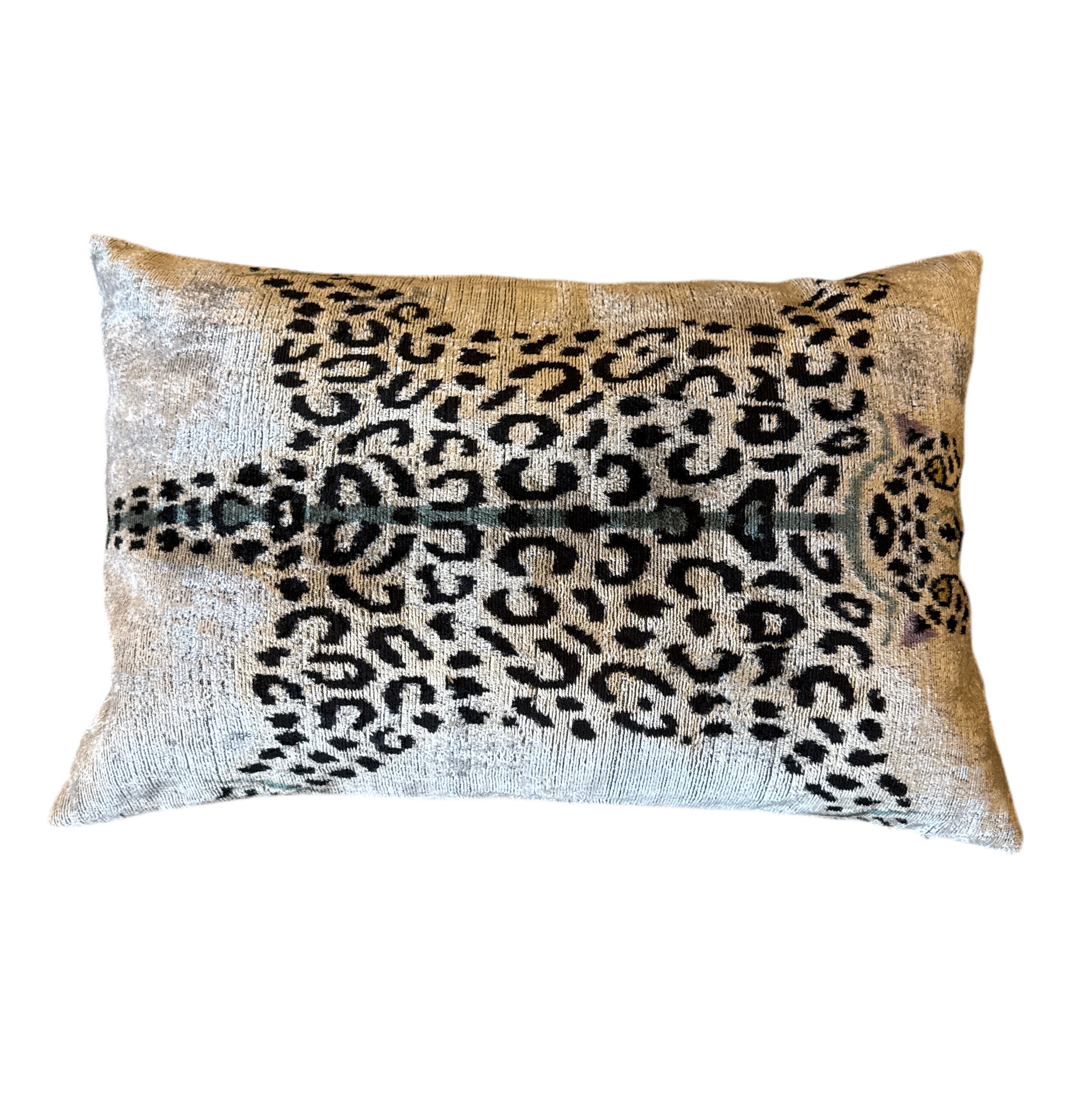 Kissen Samt Ikat 40x60cm animal
