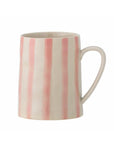 Becher gestreift in rosé