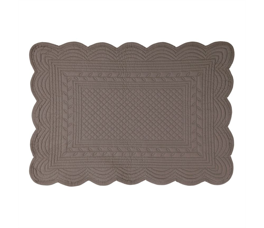 Tischset im Boutis-Stil taupe