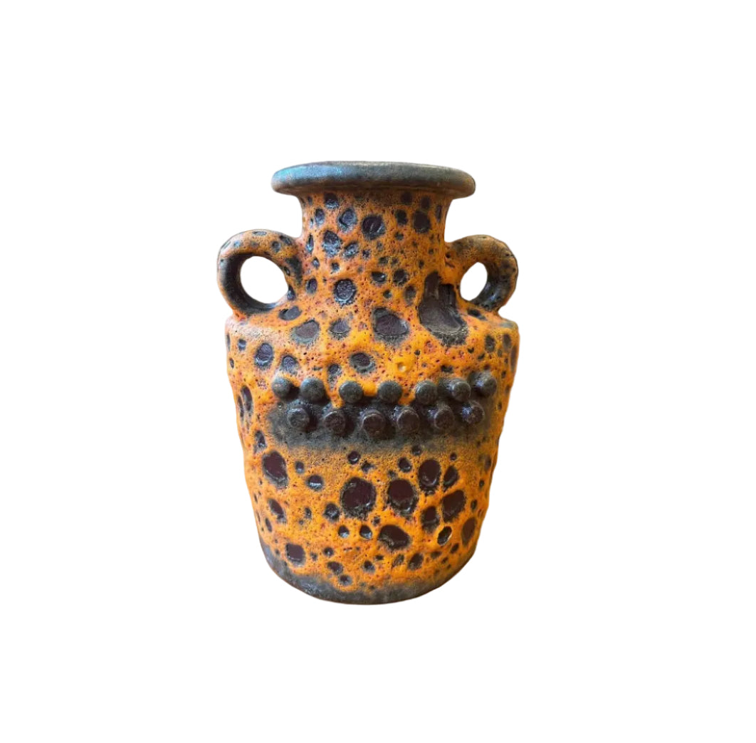 Vase Keramik Vintage orange 70‘s
