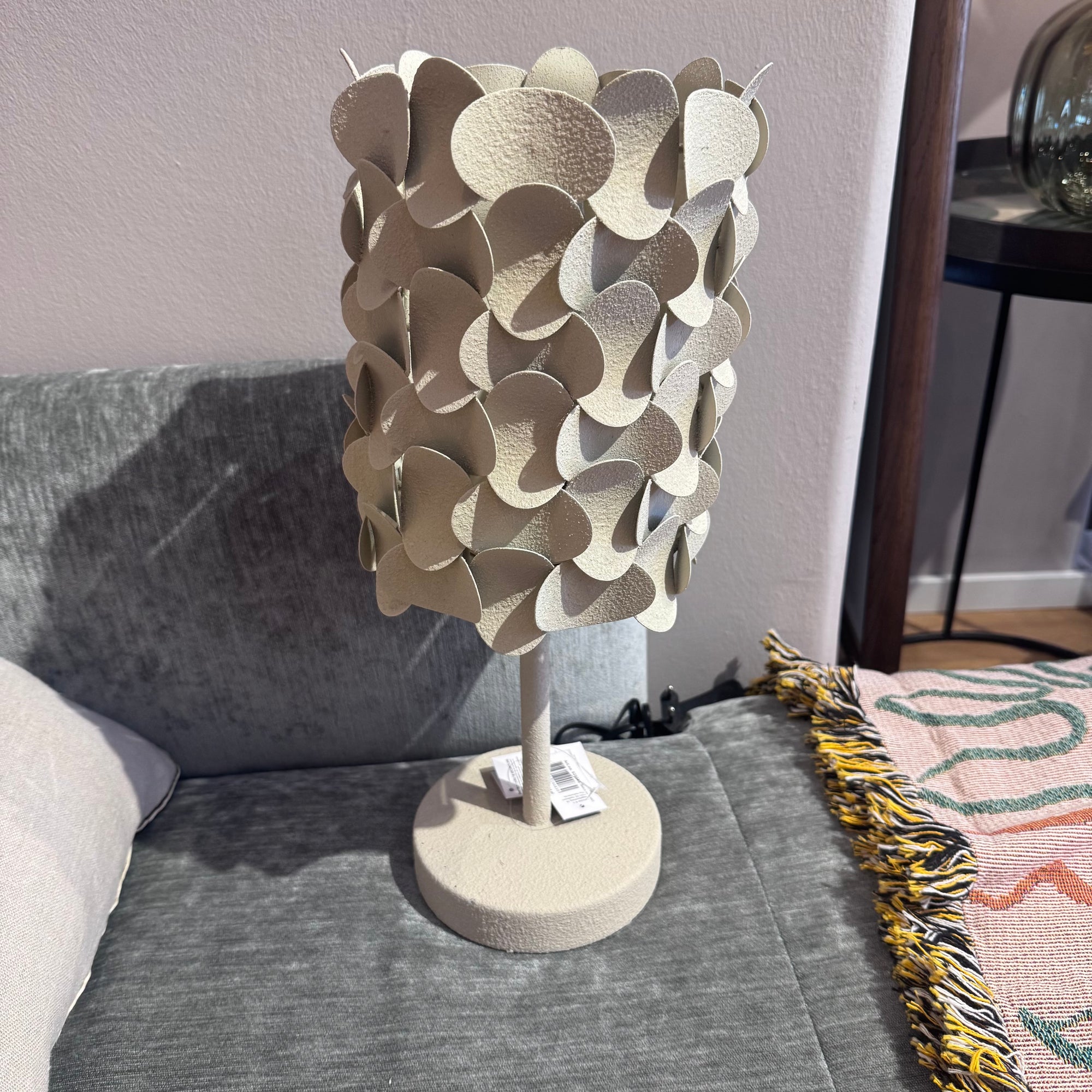 Tischlampe, Metall greige