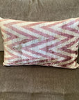 Kissen Ikat Samt 40x60cm Pastelle