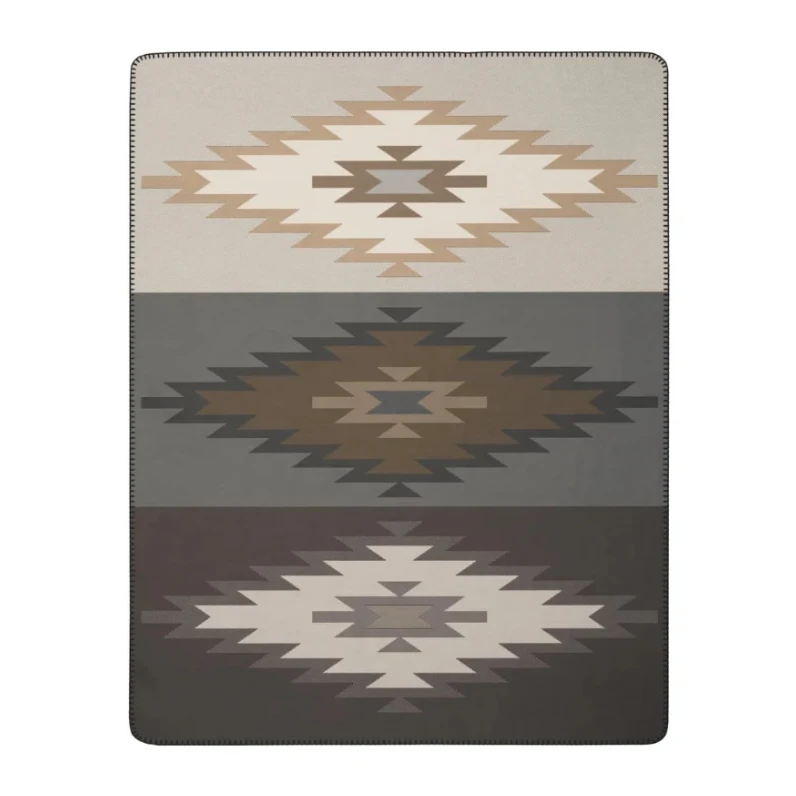 Decke 150 x 200cm Ikat platziert