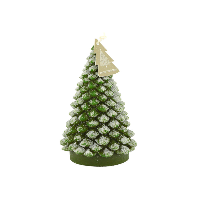 Kerze Tannenbaum grün