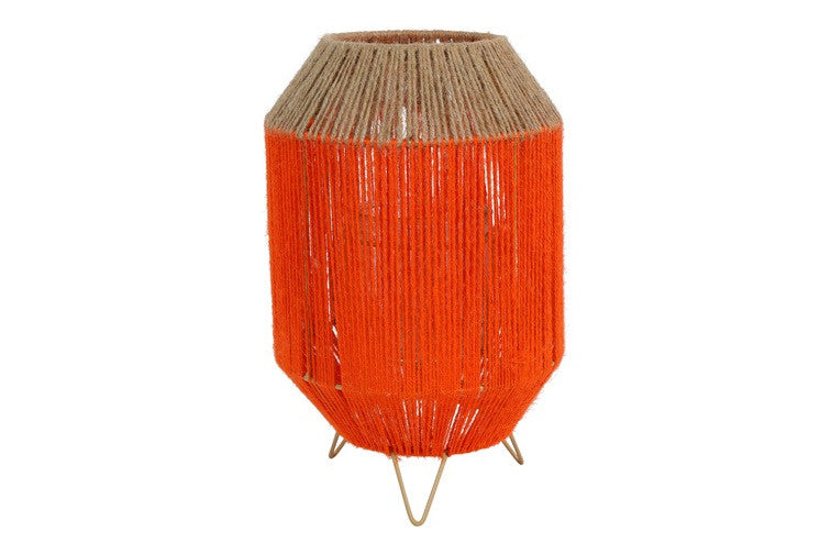 Windlicht Bänder orange