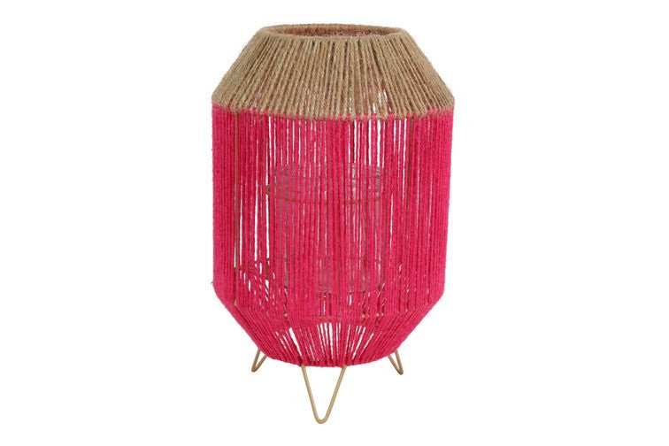 Windlicht Bänder pink