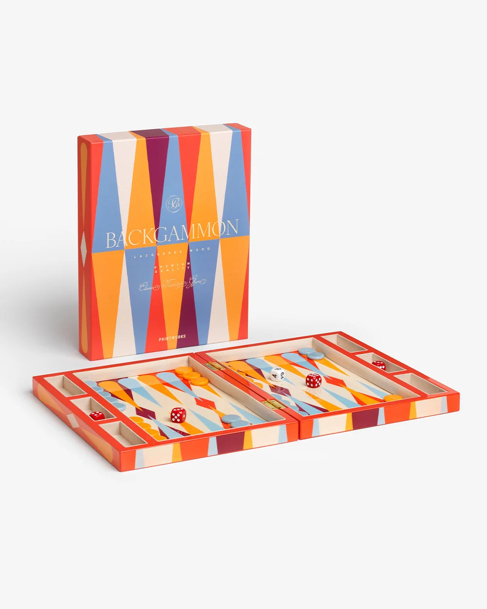 Backgammon rot Lackbox