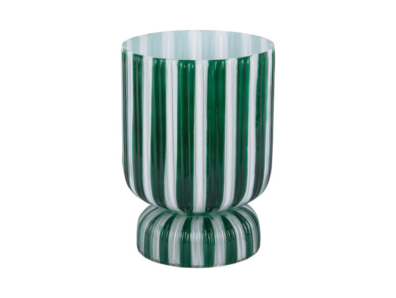 Vase Retro grün und gelb