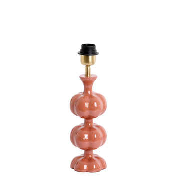 Lampenfuß glänzend peach, groß