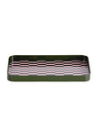 Tablett Minimal Muster S, rosa/ grün