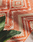 Teppich In- und Outdoor Ethno-Muster orange