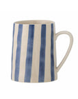 Becher gestreift in blau