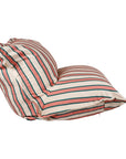 Sitzsack gestreift rosa-grün