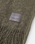 Decke Mohair uni green marble