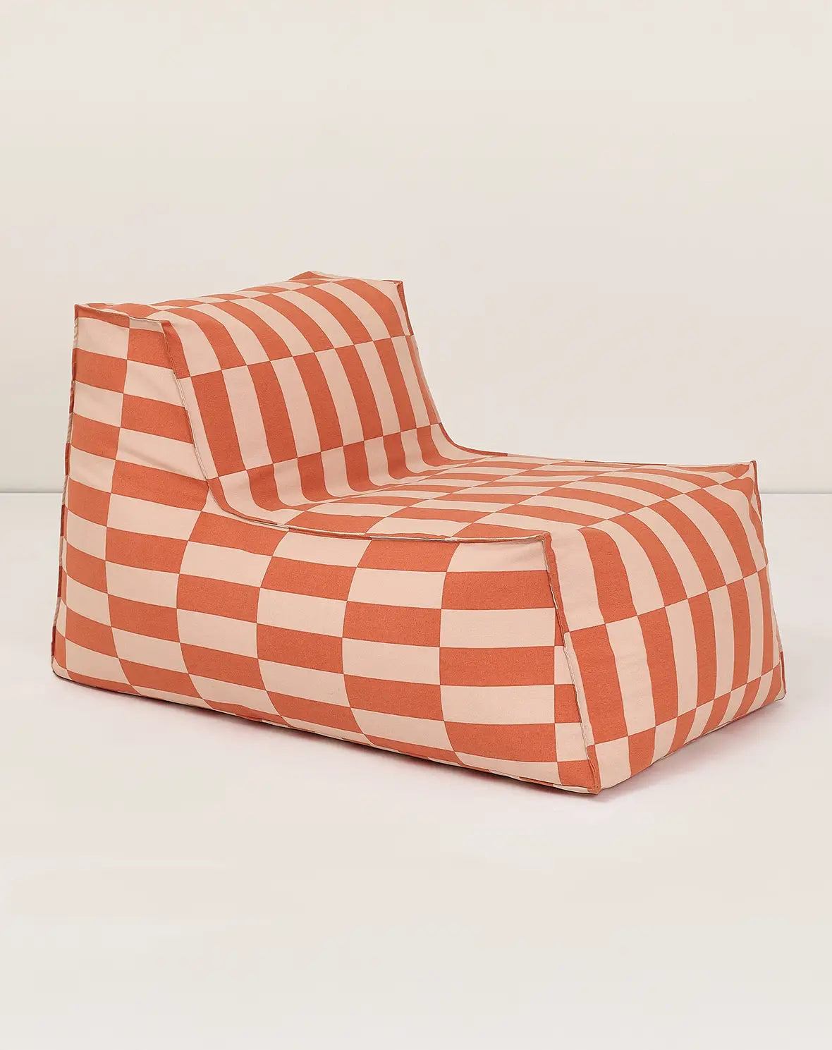Sitzsack Outdoor lang orange-rosa