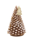 Kerze Tannenbaum braun