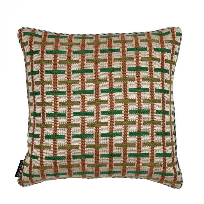 Kissen Jacquard Karo