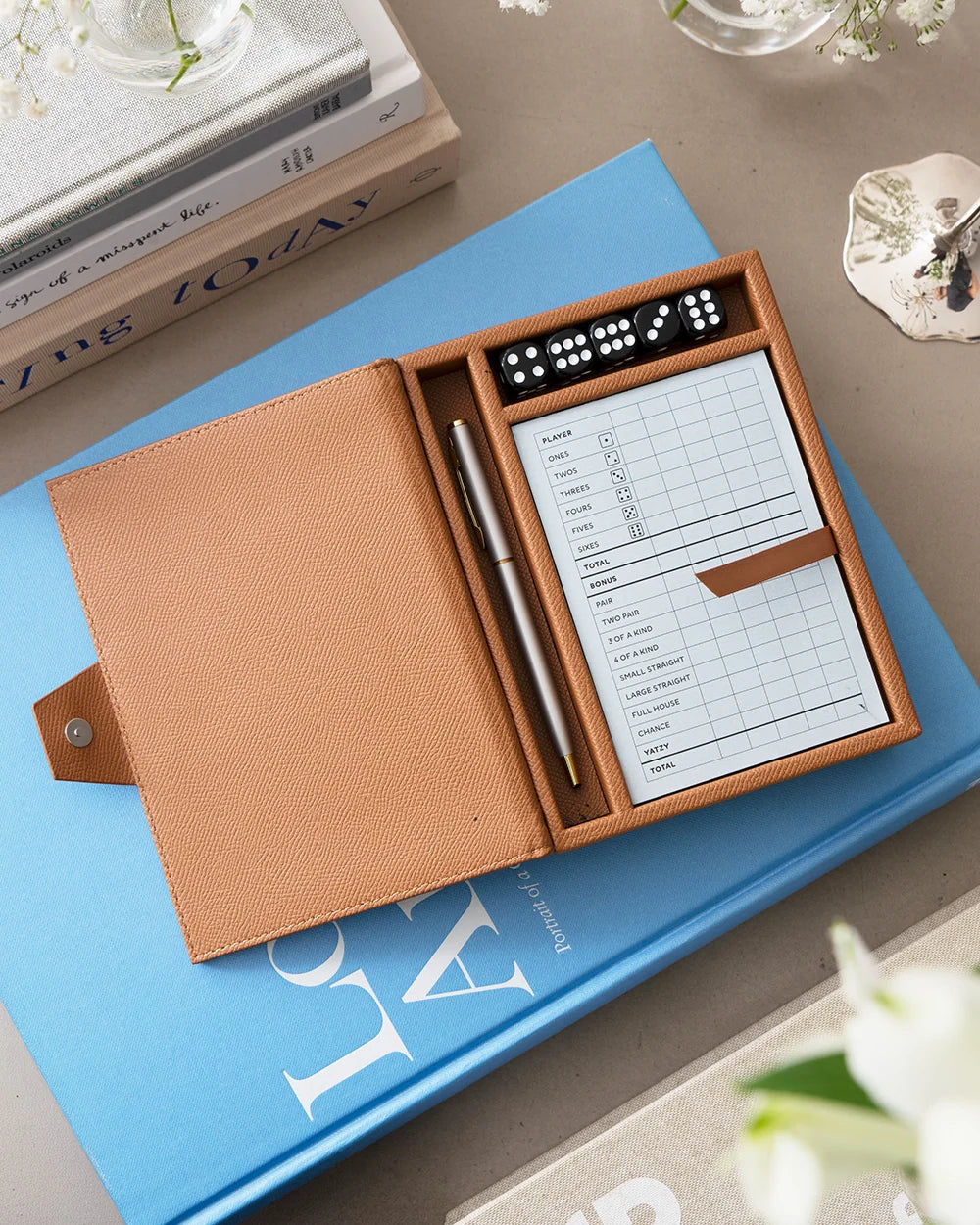 Yatzy ( Kniffel) in toller Lederbox