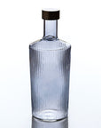 Wasserflasche geriffelt dunkelblau