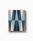 Backgammon blau/ grün/ camel in Lackbox