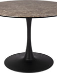 Esstisch klein mit brauner Marmoroptik