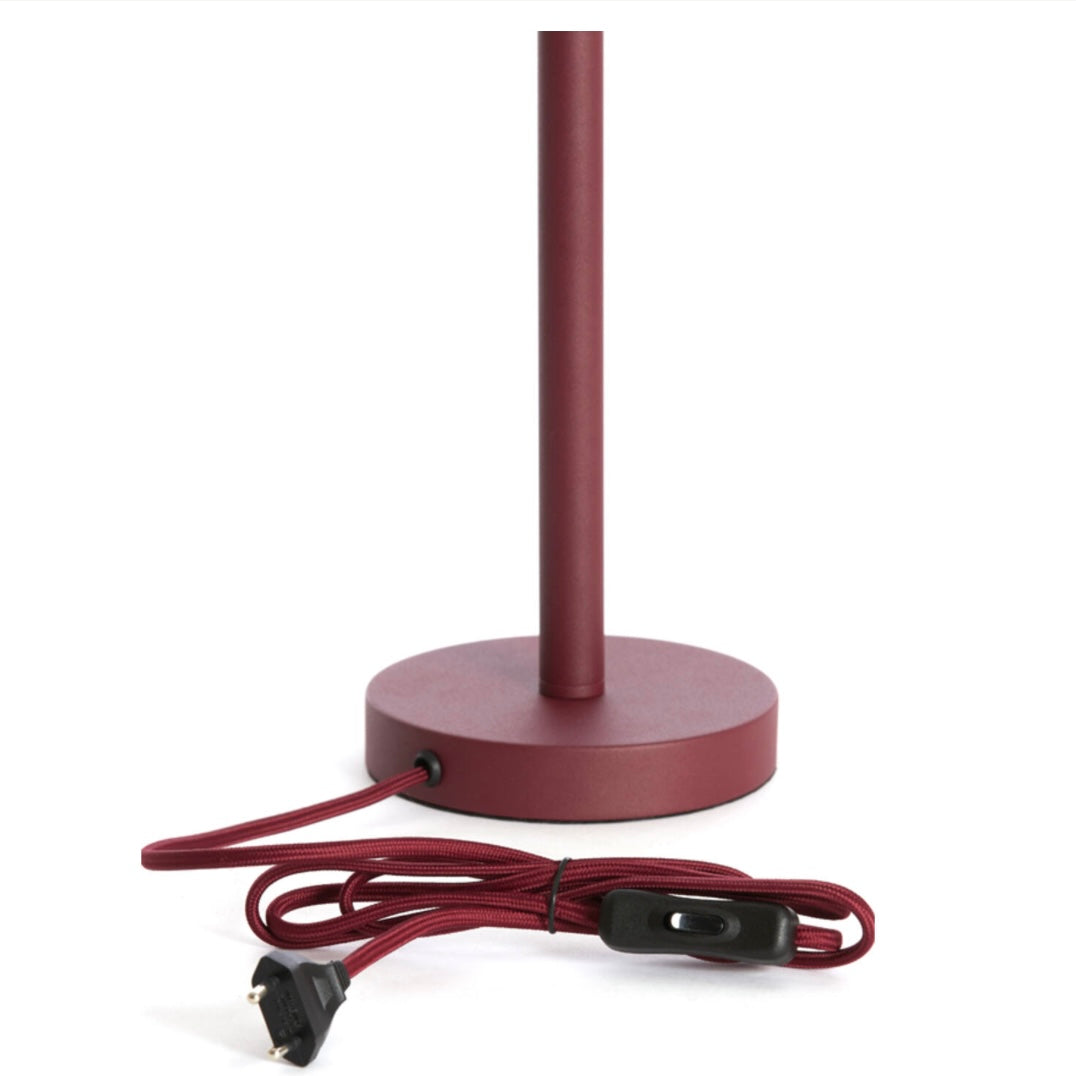 Lampenfuss Matt Burgund
