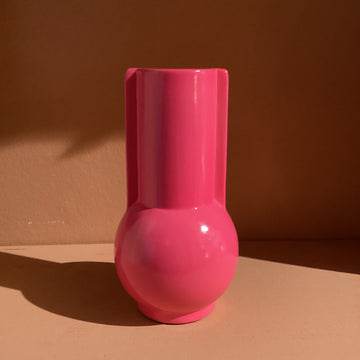 Vase Neon pink