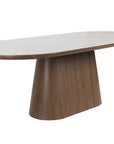 Esstisch oval Walnuss