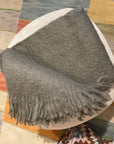 Decke Mohair uni green marble