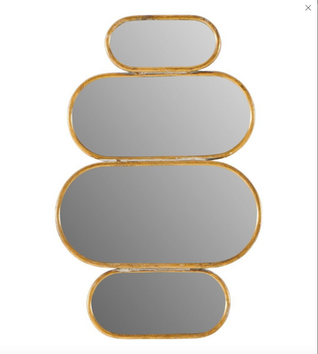 Spiegel goldene Ovale