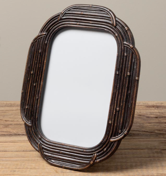 Bilderrahmen bronze klein oval