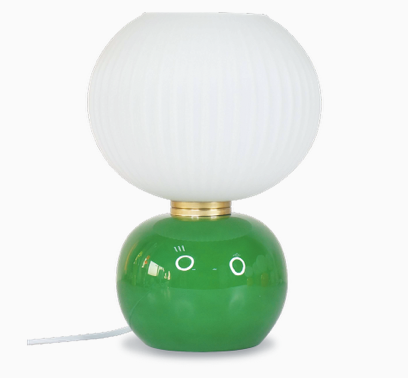 Tischlampe mit Glasschirm groß