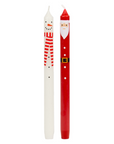 Kerze Santa & Schneemann 2er Set