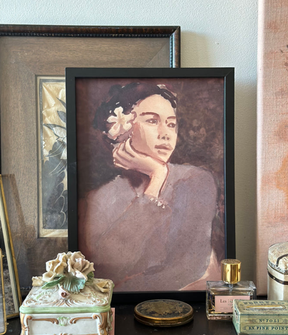 Bild Kunstdruck Frangipani DIN A4