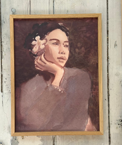 Bild Kunstdruck Frangipani DIN A4