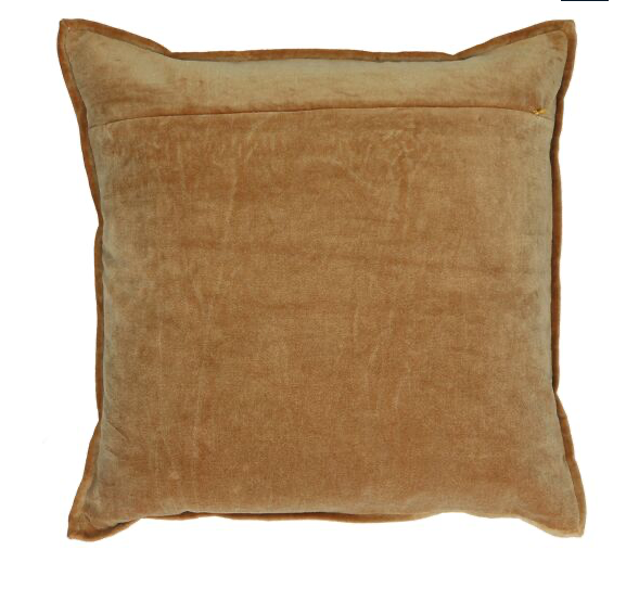 Kissen Leinen washed out mit Samtseite, 45x45 cm